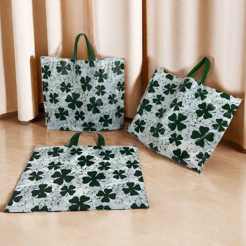 Thickened Plastic Clothing Store Transparent Bag Set Clothes Handbag Logo Gift Shopping Bag Packaging Bag - Image 3